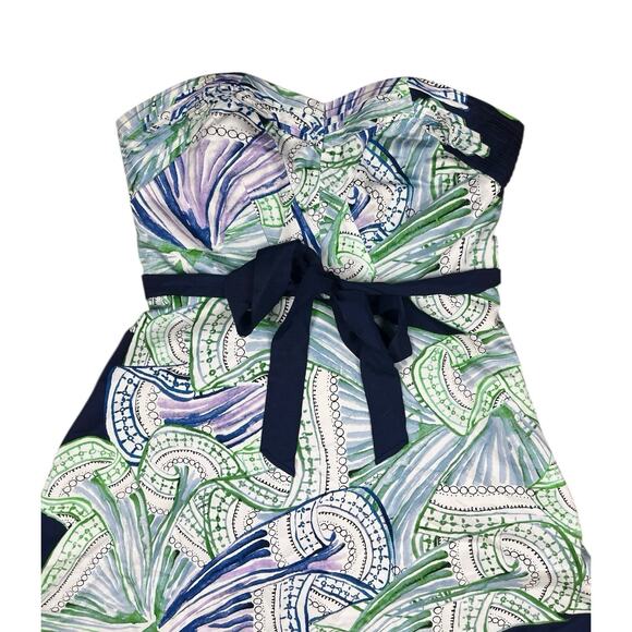 Anthropologie Moulinette Souers Donau Dress Strapless Belted Fit & Flare Size 8 - Picture 4 of 7